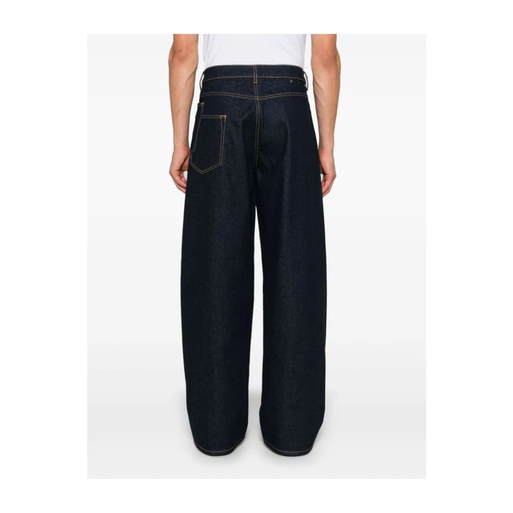 Golden Goose Wide Leg Denim Jeans Blue Heren