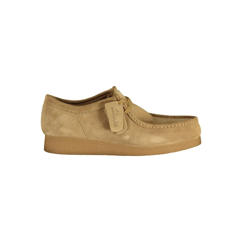 Clarks Men's Beige Lace-Up Boots, 8 Uk, Suede Lace-Up Sneaker