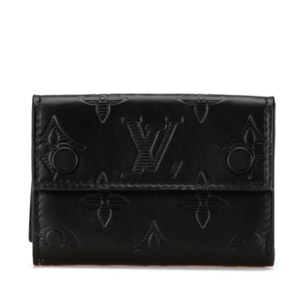 Louis Vuitton Vintage Pre-owned Leather wallets Black Heren