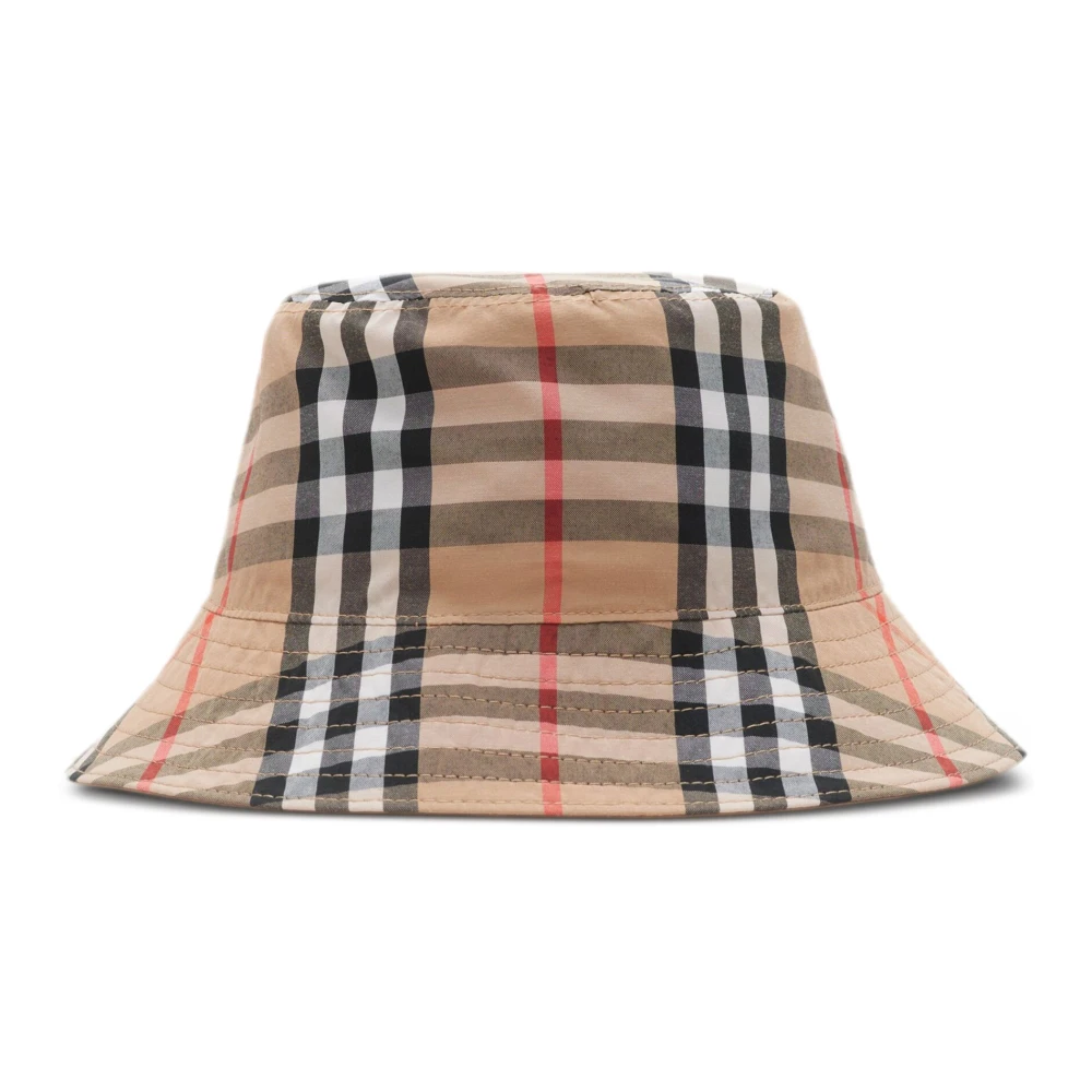 Burberry Barn Beige Bucket Hat Bomull Twill Beige, Flicka