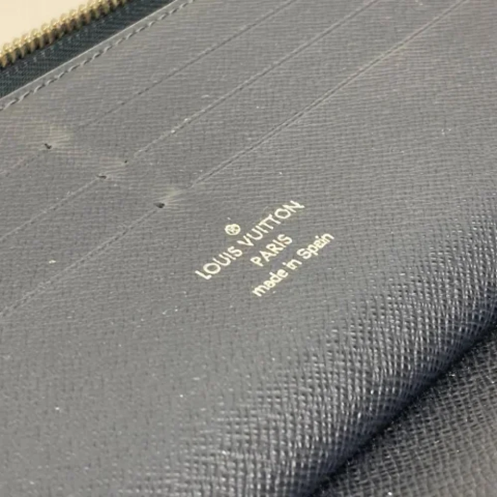 Louis Vuitton Vintage Pre-owned Leather wallets Blue Heren