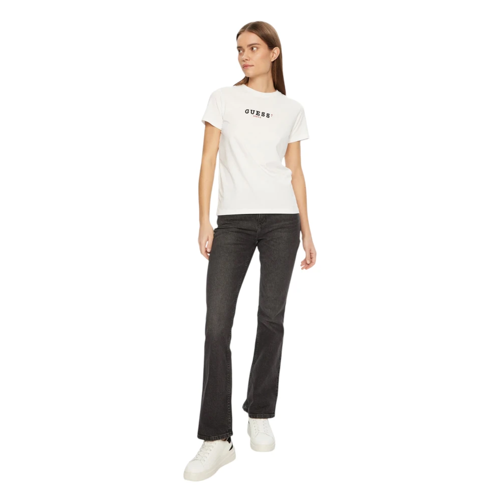 Guess Biologisch katoenen dames T-shirt Regular Fit White Dames