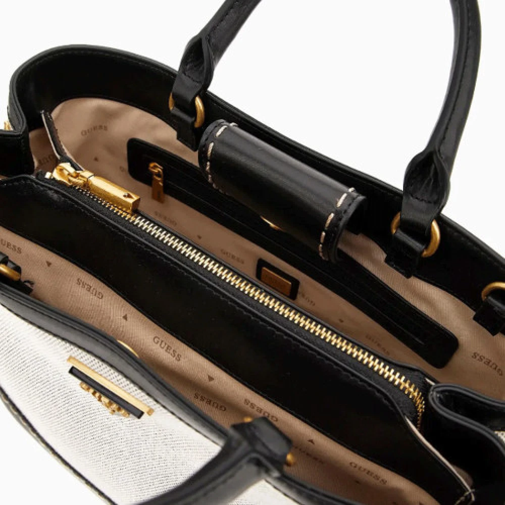 Guess Zwarte Modieuze Schoudertas Black Dames