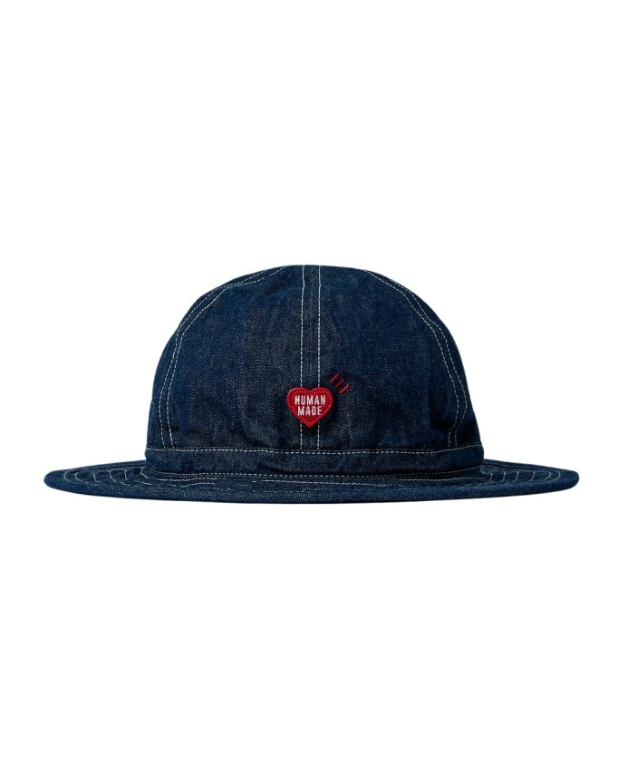 denim-logo-motif-bucket-hat