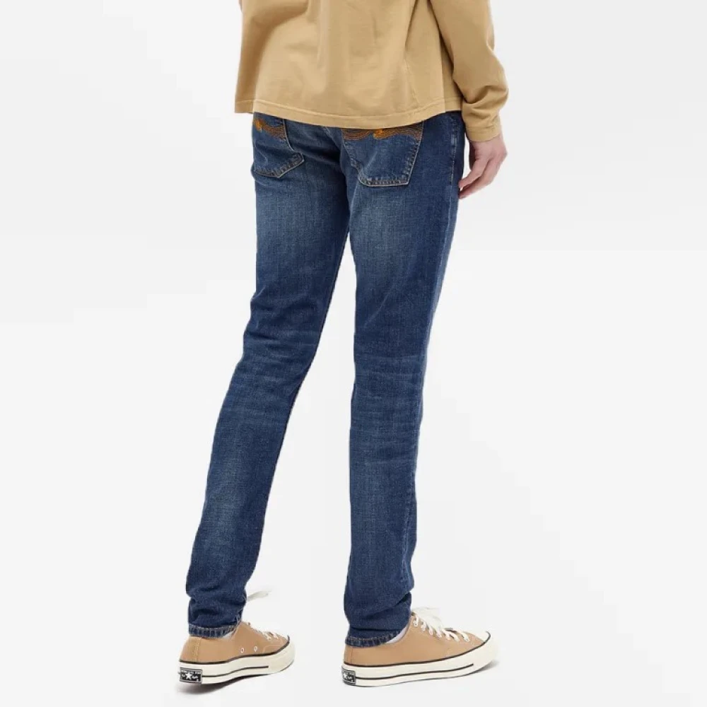 Nudie Jeans Skinny Lin Indigo Treasure Jeans Blue Heren