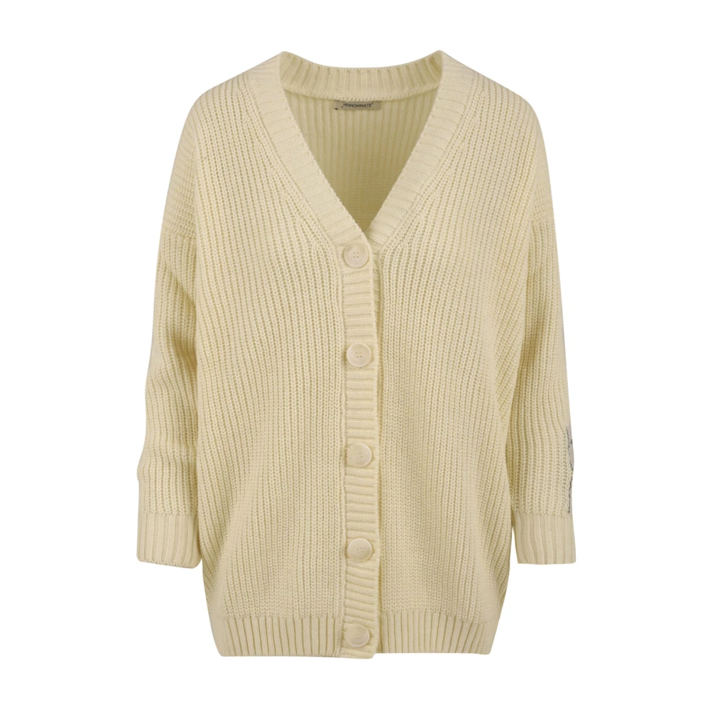 Hinnominate Women's Beige Cardigans, M, Cardigan Cardigan For