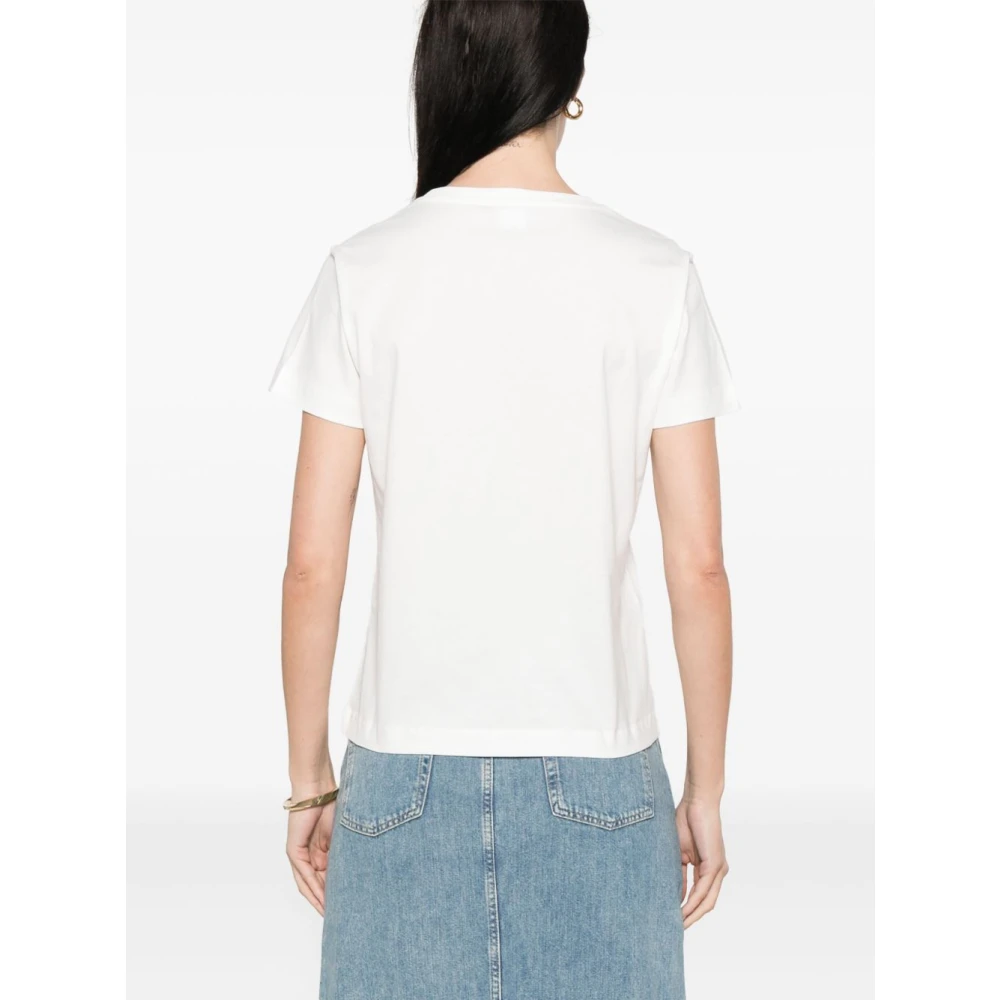 pinko Wit T-shirt en Polo White Dames