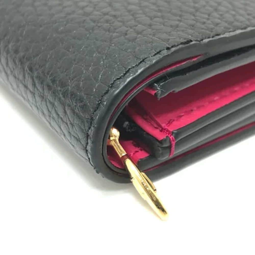 Louis Vuitton Vintage Pre-owned Leather wallets Black Dames
