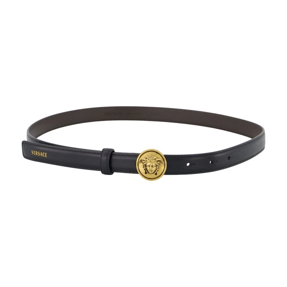 Versace , Belts, Female, Black, 85 Cm, Medusa Buckle Leather Belt - Image 2