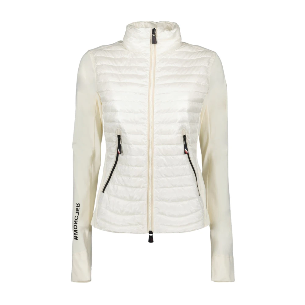 Moncler Witte Nylon Jas Lente-Zomer 2024 White Dames