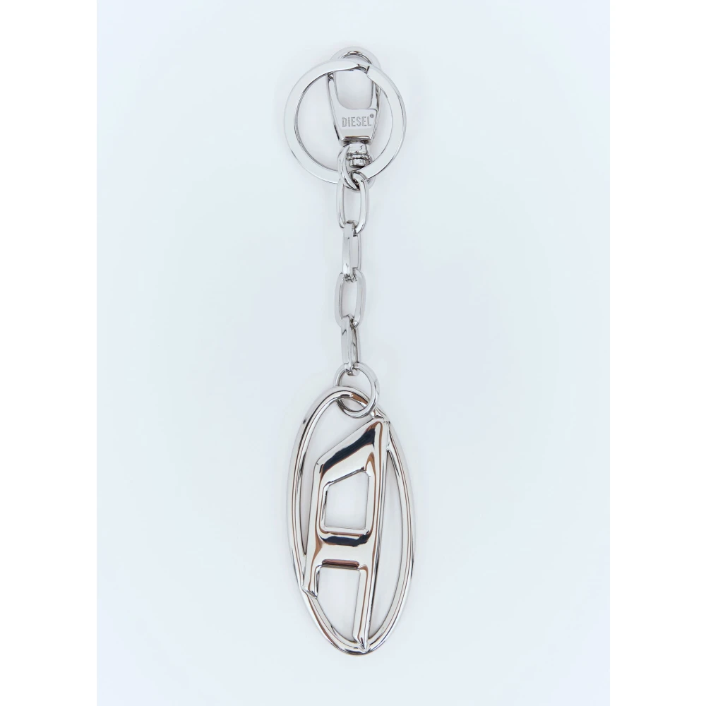 Diesel Kristal Logo Sleutelhanger Hanger Gray Unisex