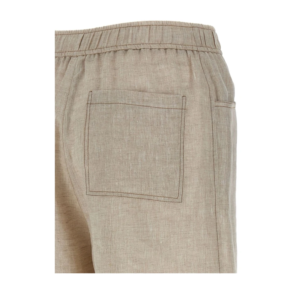 BRUNELLO CUCINELLI Elegante Herenbroek Beige Dames