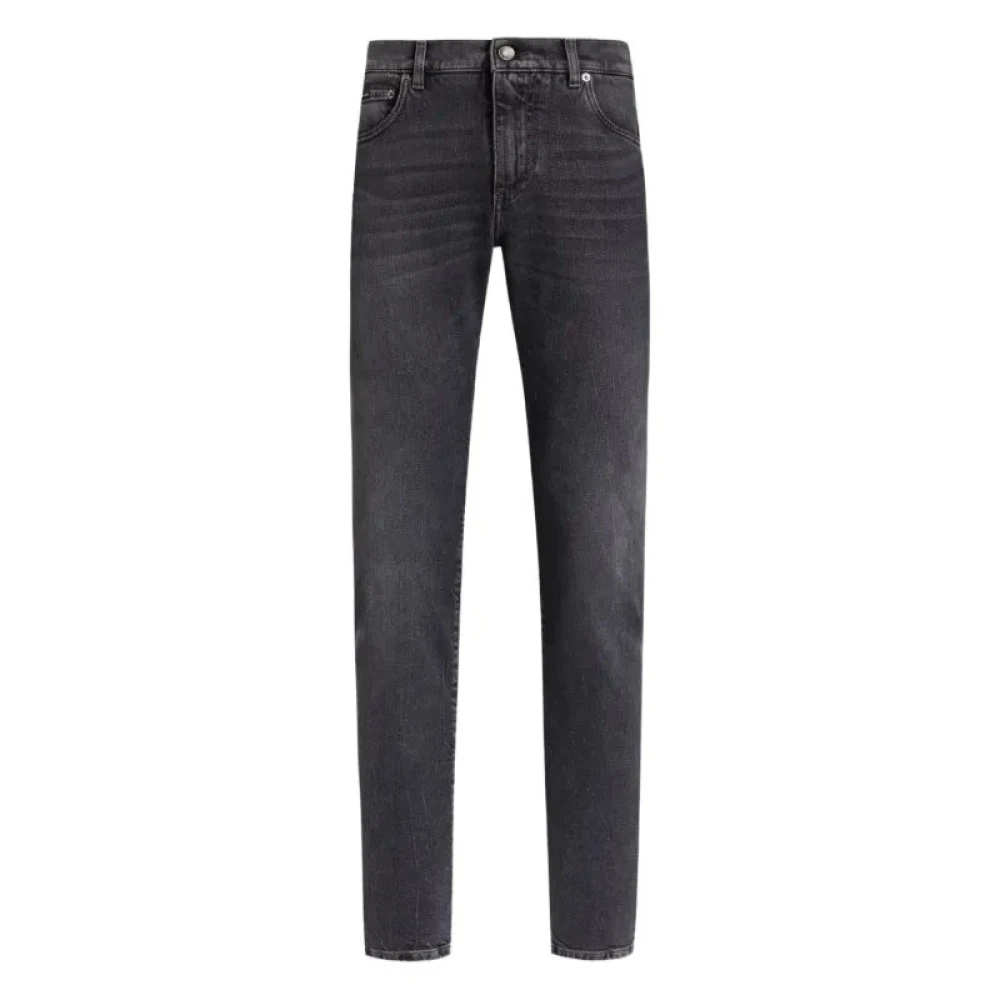 Dolce & Gabbana Men's Gray Denim Trousers - Slim Fit Jeans - 5XL - Jeans