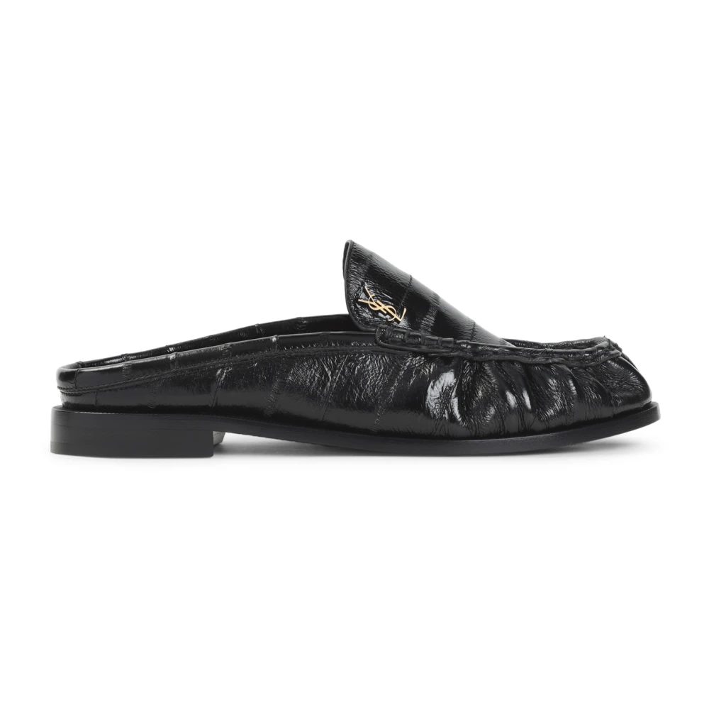 Saint Laurent Women's Black Mules, 4 1/2 Uk, Le Loafer 15