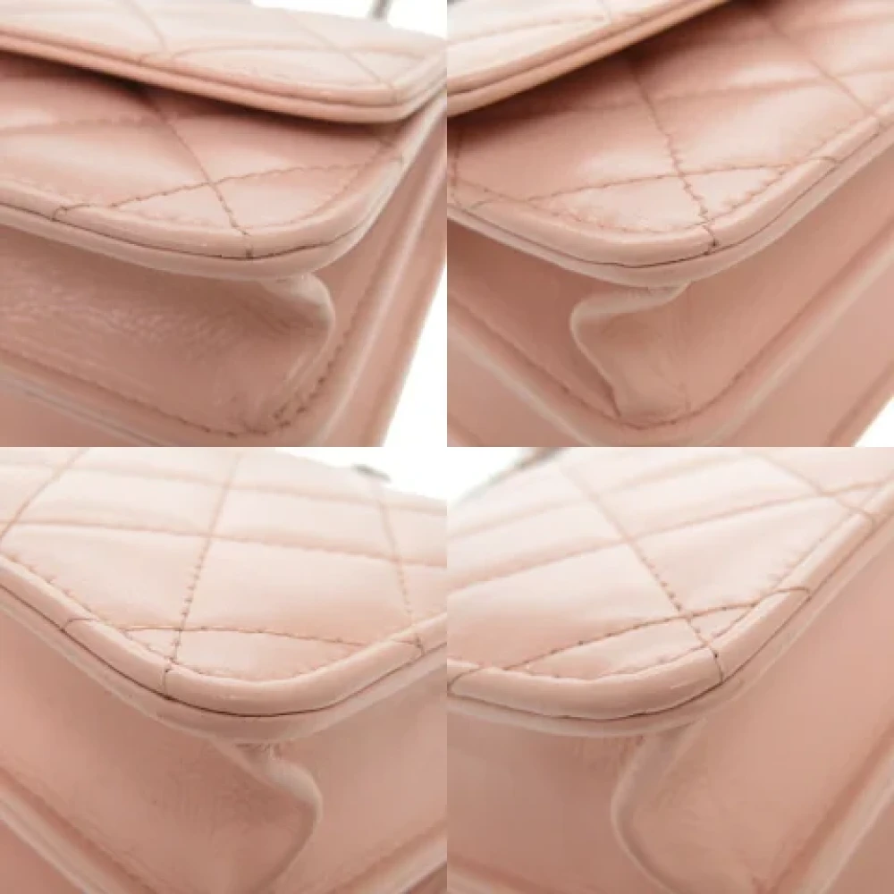 Chanel Vintage Pre-owned Leather handbags Pink Dames