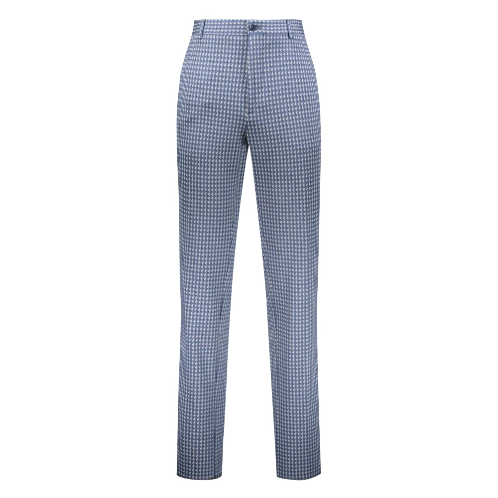 ETRO Jacquard motief broek met zakken Blue Heren