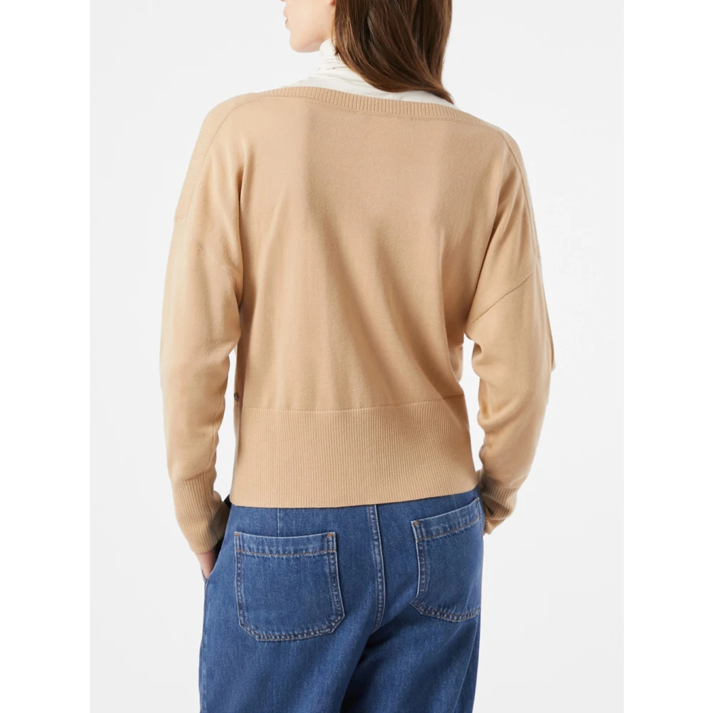 Pennyblack Beige Wollen Trui Potenza Model Brown Dames