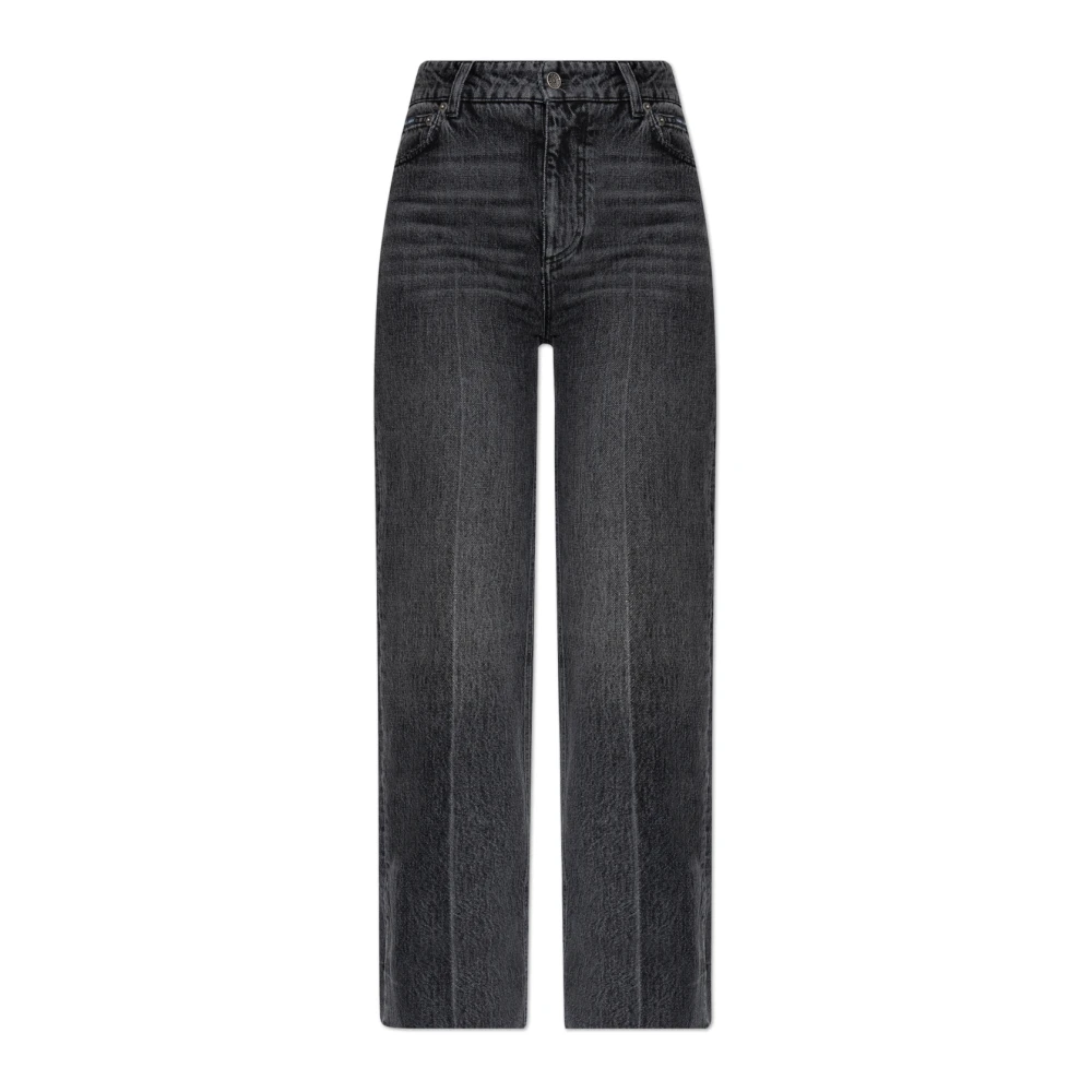 Dolce & Gabbana Gray Straight-Leg Jeans - Female - Straight Fit Jeans - L - Jeans