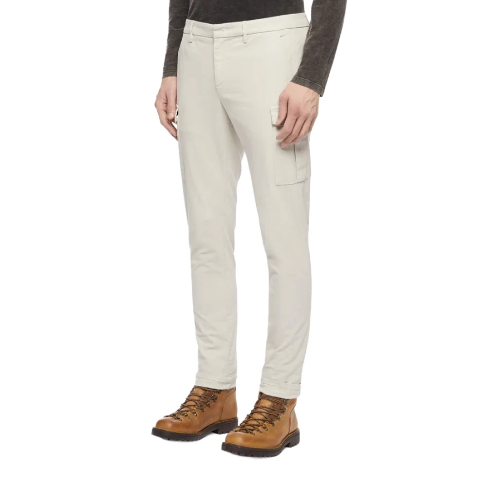 Dondup Men's Beige Pantalone - Slim-Fit Trousers - W36 - Trousers
