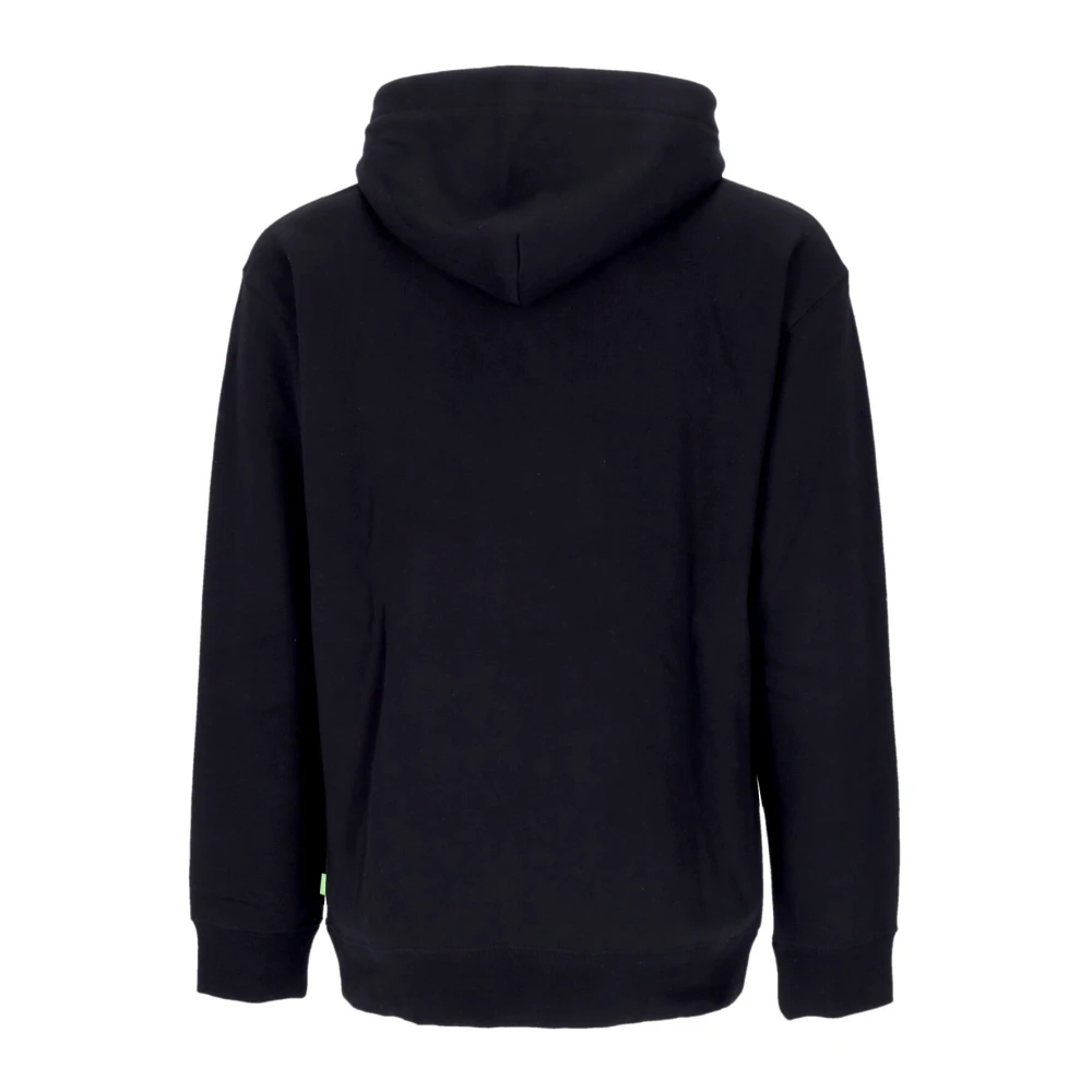 HUF Zwarte hoodie met kangoeroezak Black Heren