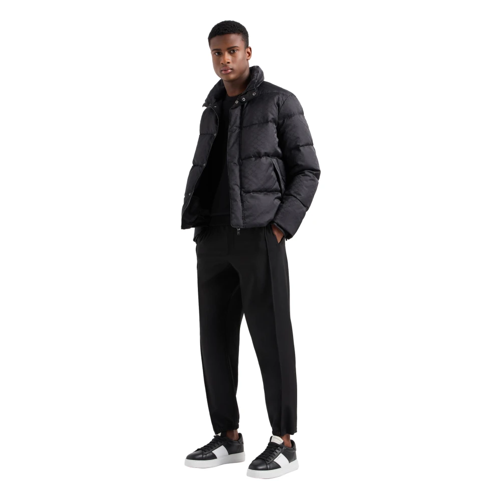 Emporio Armani Stijlvolle Sweaters Collectie Black Heren