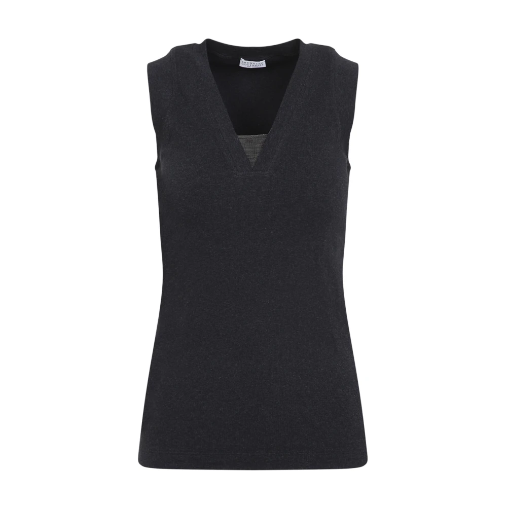 Tops > Sleeveless Tops - - Brunello Cucinelli - Modalova