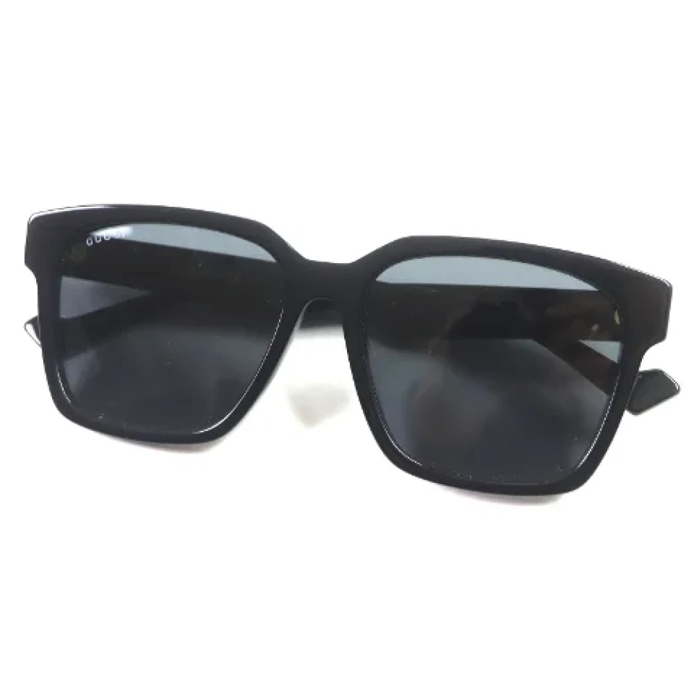 Gucci Vintage Pre-owned Fabric sunglasses Black Dames