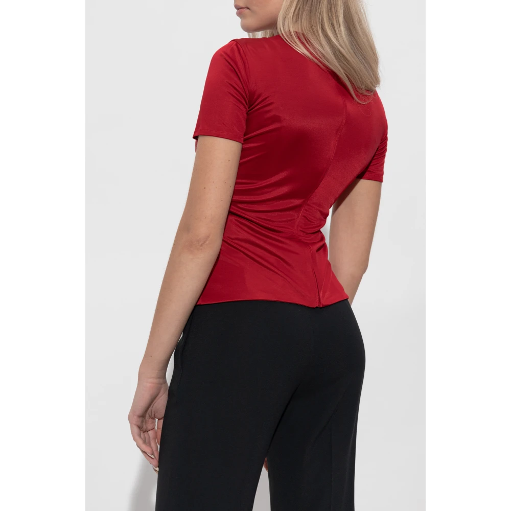 Versace Draped top Red Dames