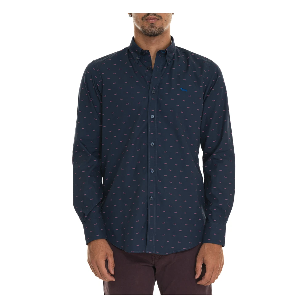 Harmont & Blaine Casual Overhemd met Knopen en Logo Blue Heren