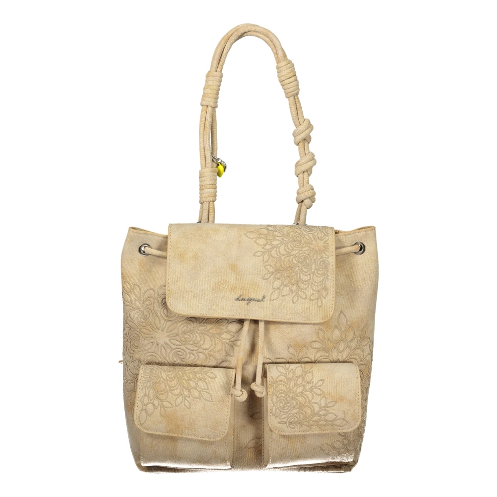 Desigual Women's Beige Backpacks, One Size, Sierra Prisa Mini Backpack