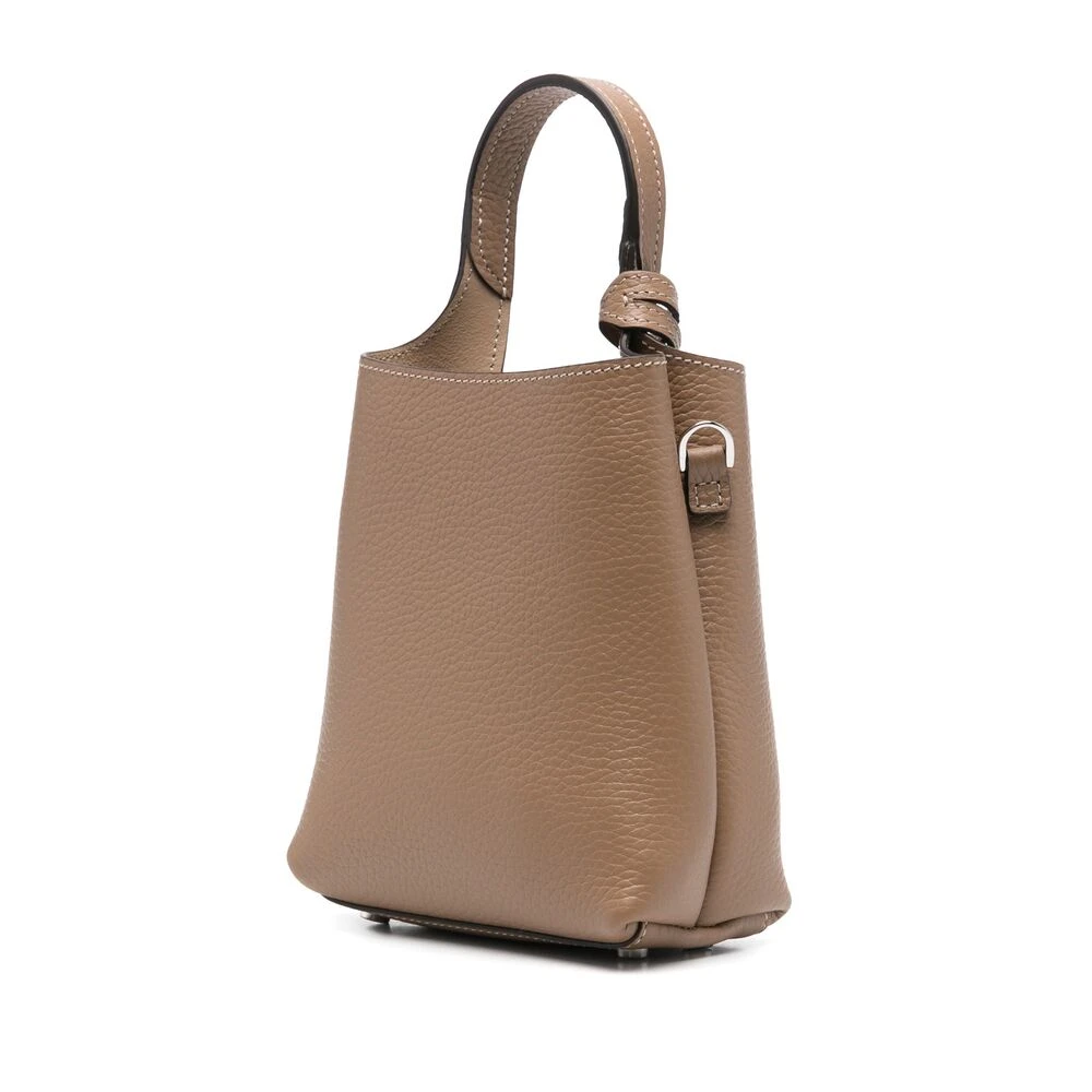TOD'S Taupe Schoudertas met Handvat Brown Dames