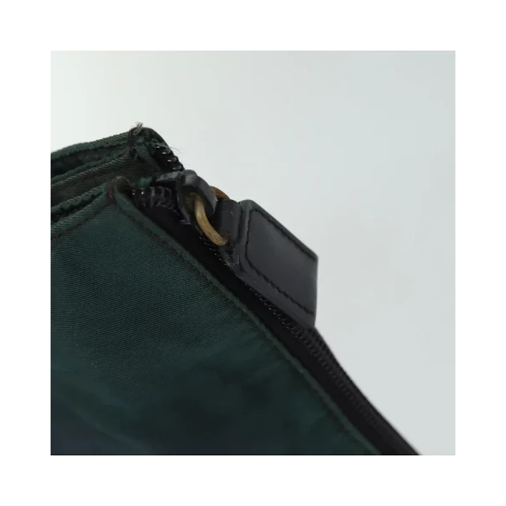 Prada Vintage Pre-owned Nylon prada-bags Green Dames