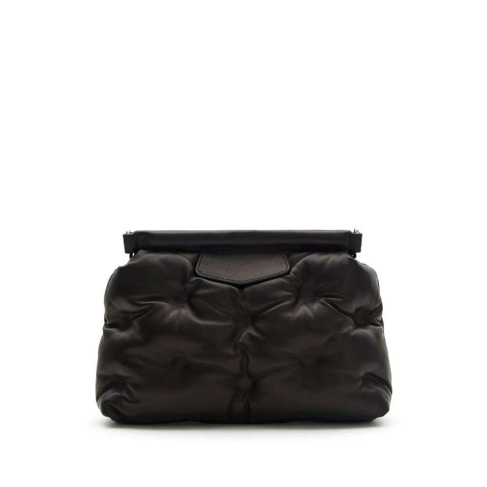 Maison Margiela Gewatteerde Zwarte Leren Heuptas Black Heren