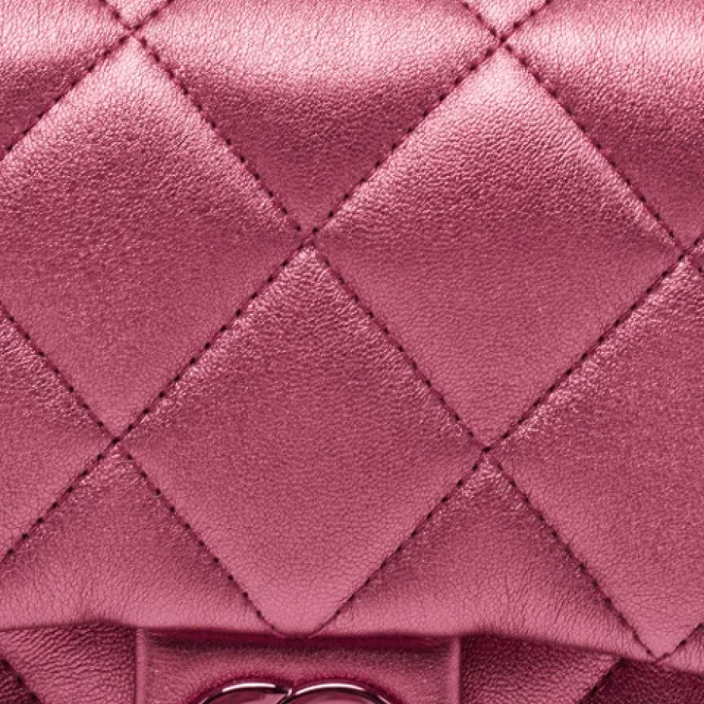 Chanel Vintage Pre-owned Leather chanel-bags Pink Dames