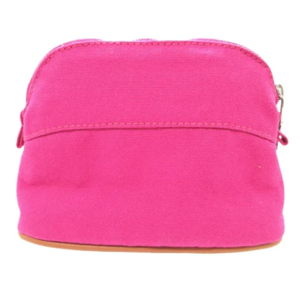 Hermès Vintage Pre-owned Canvas pouches Pink Dames
