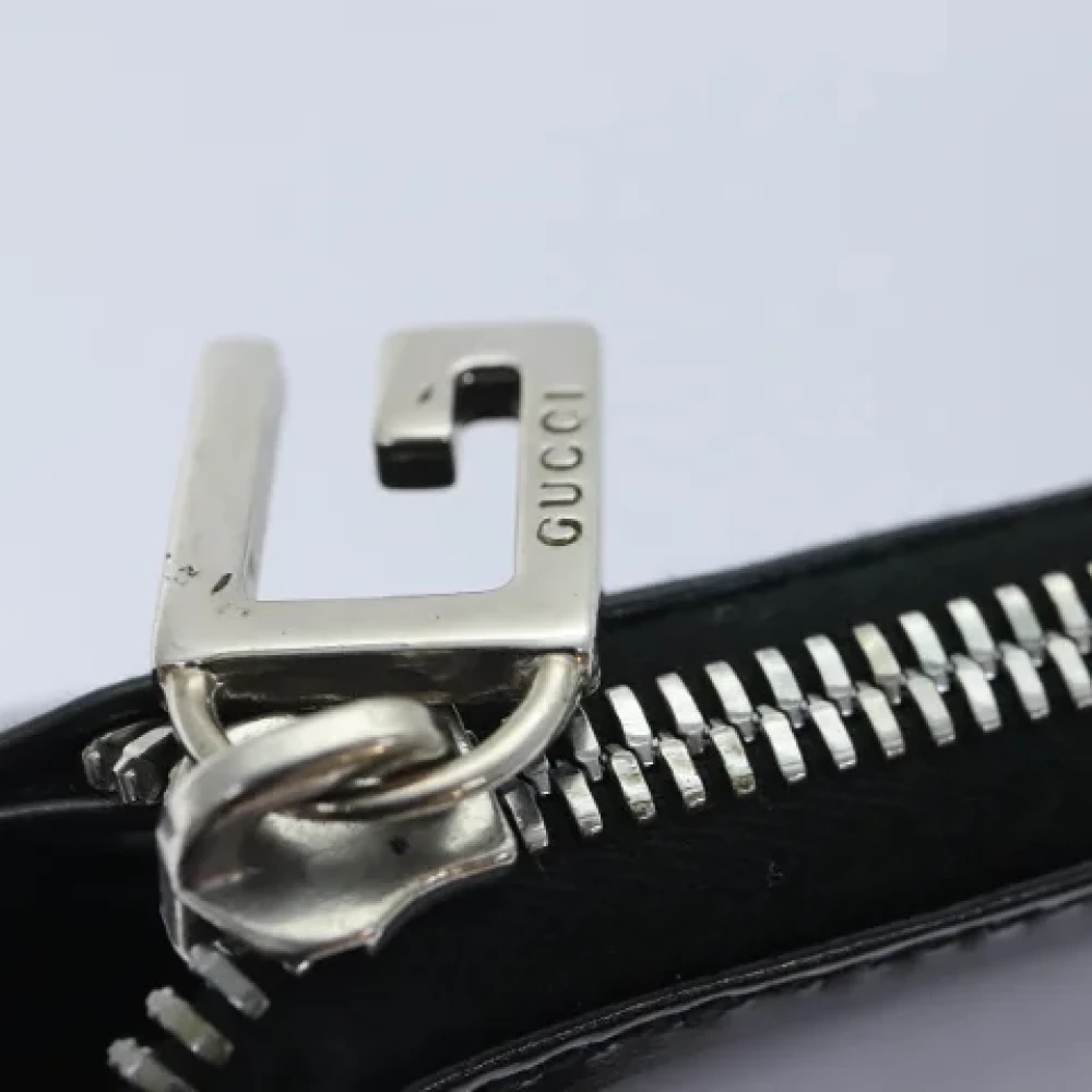 Gucci Vintage Pre-owned Leather pouches Black Dames