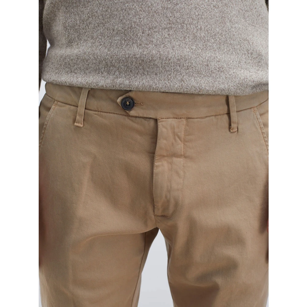Roy Roger's Slim Fit Gabardine Jeans Brown Heren