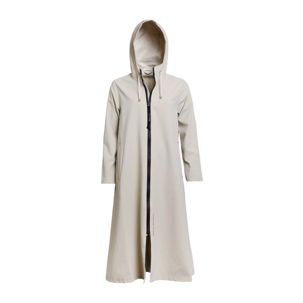 Stutterheim Lätt Matt Dragkedja Regnrock Beige, Dam