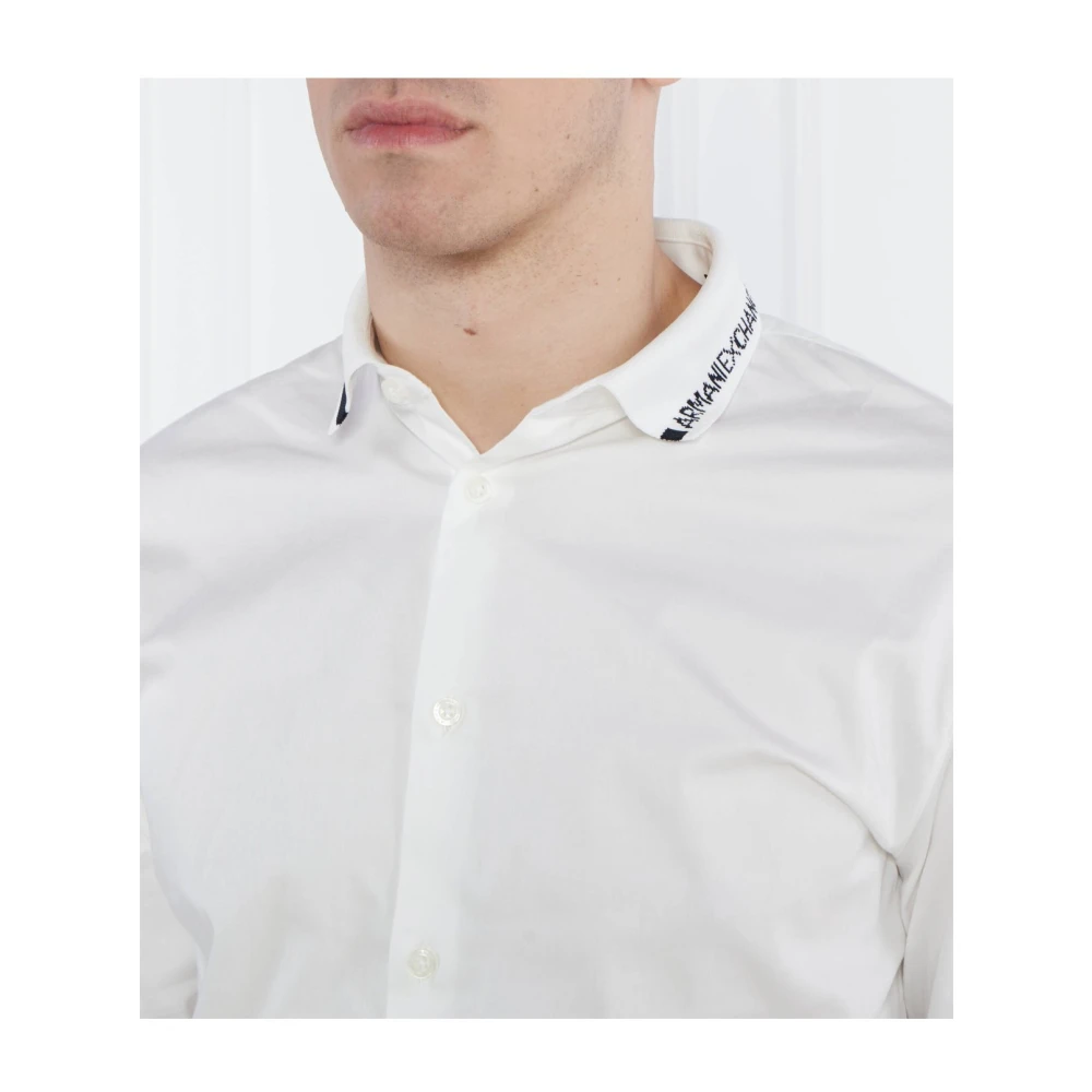 Armani Exchange Overhemd White Heren
