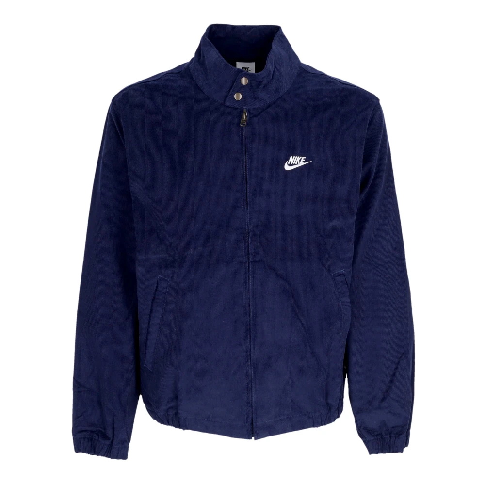 Nike Men's Blue Corduroy Harrington Jacket