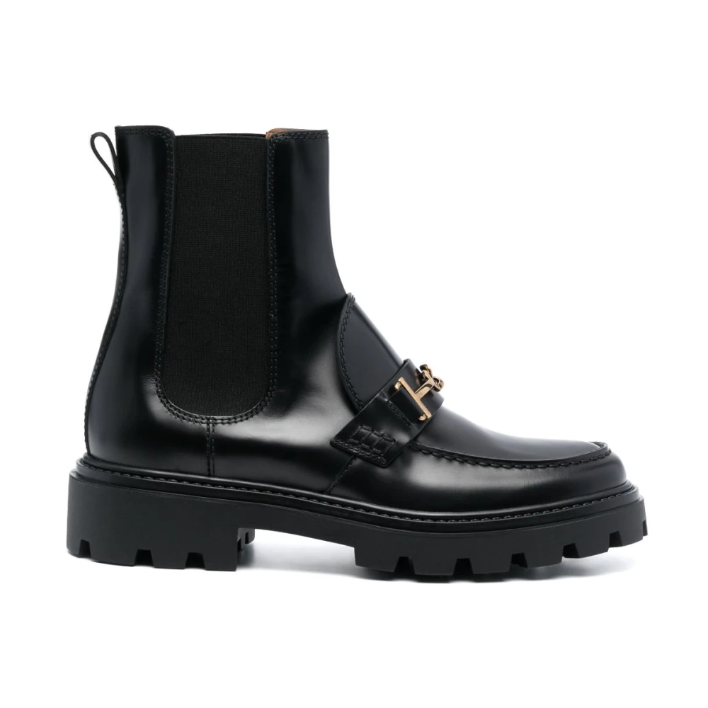 TOD'S Stijlvolle zwarte Chelsea-laarzen voor dames Black Dames