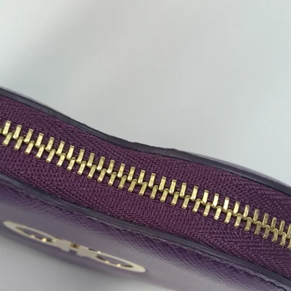 Salvatore Ferragamo Pre-owned Leather wallets Purple Dames
