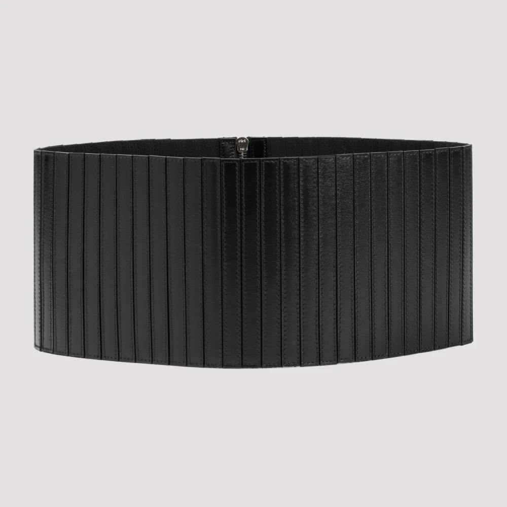 Alaïa Zwart Corset Leren Riem Black Dames