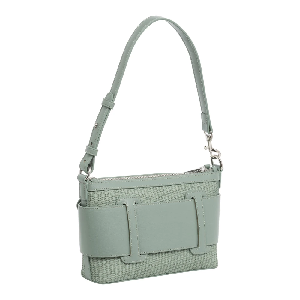 Armani Exchange Stijlvolle schoudertas met ritssluiting Green Dames