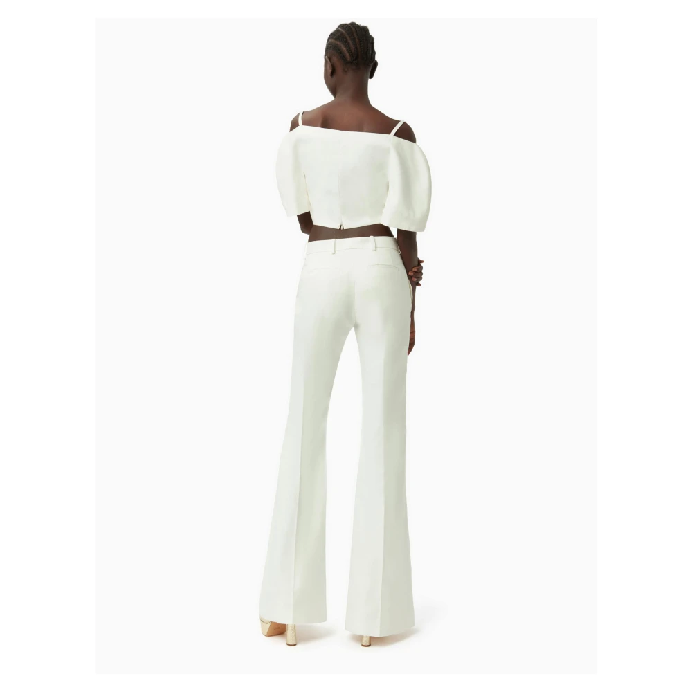 Nina Ricci Hartvormige Halslijn Natuurlijke Top White Dames