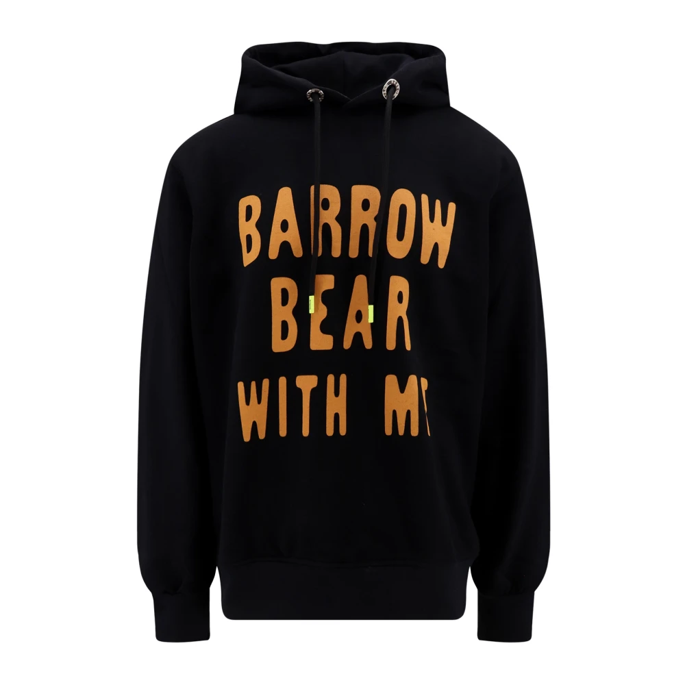 Barrow Katoenen Sweatshirt met Logo Print Black Heren
