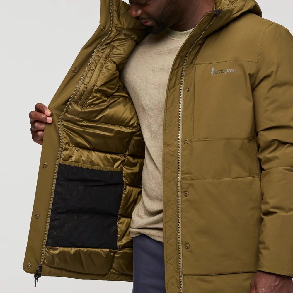 Cotopaxi Warme donsparka met winddichte schaal Green Heren