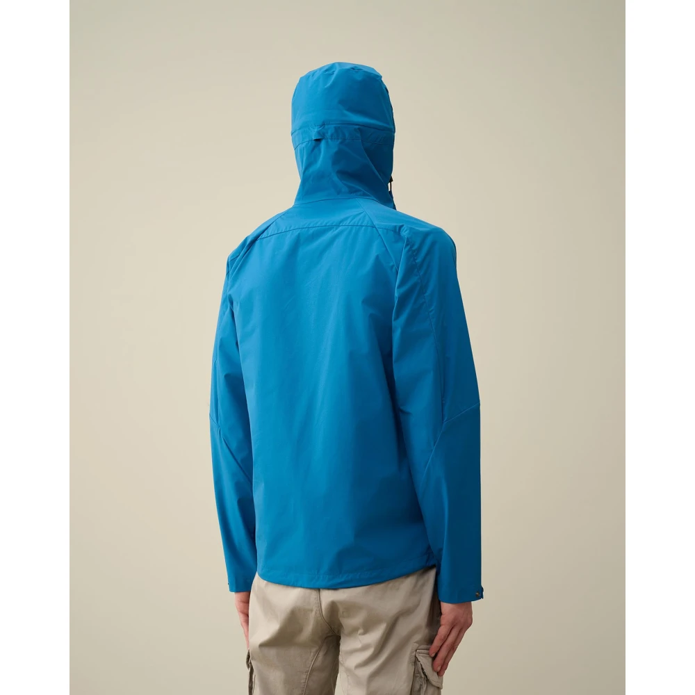 C.P. Company Lichtblauwe Hooded Pro-Tek Jas Blue Heren