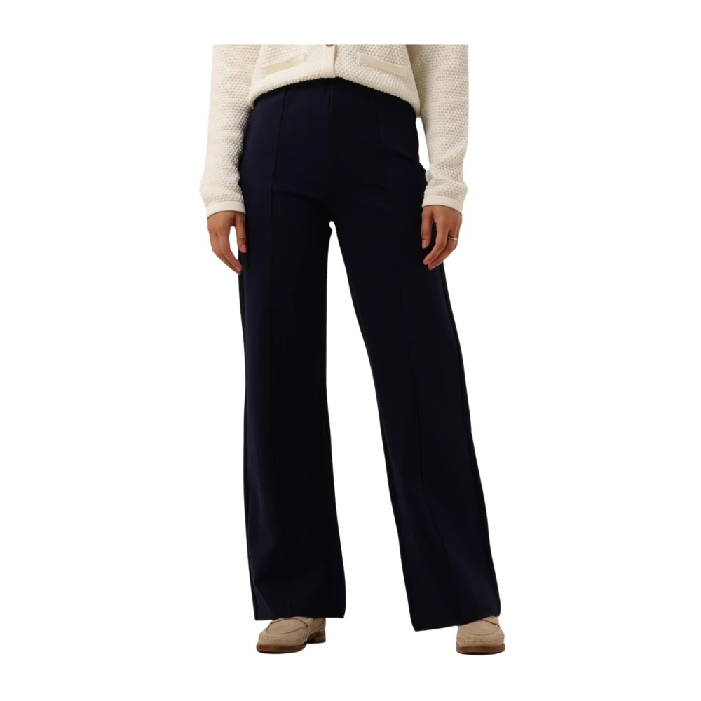 Minus Wide Leg Pant Marcia Stijlvol Donkerblauw Blue Dames