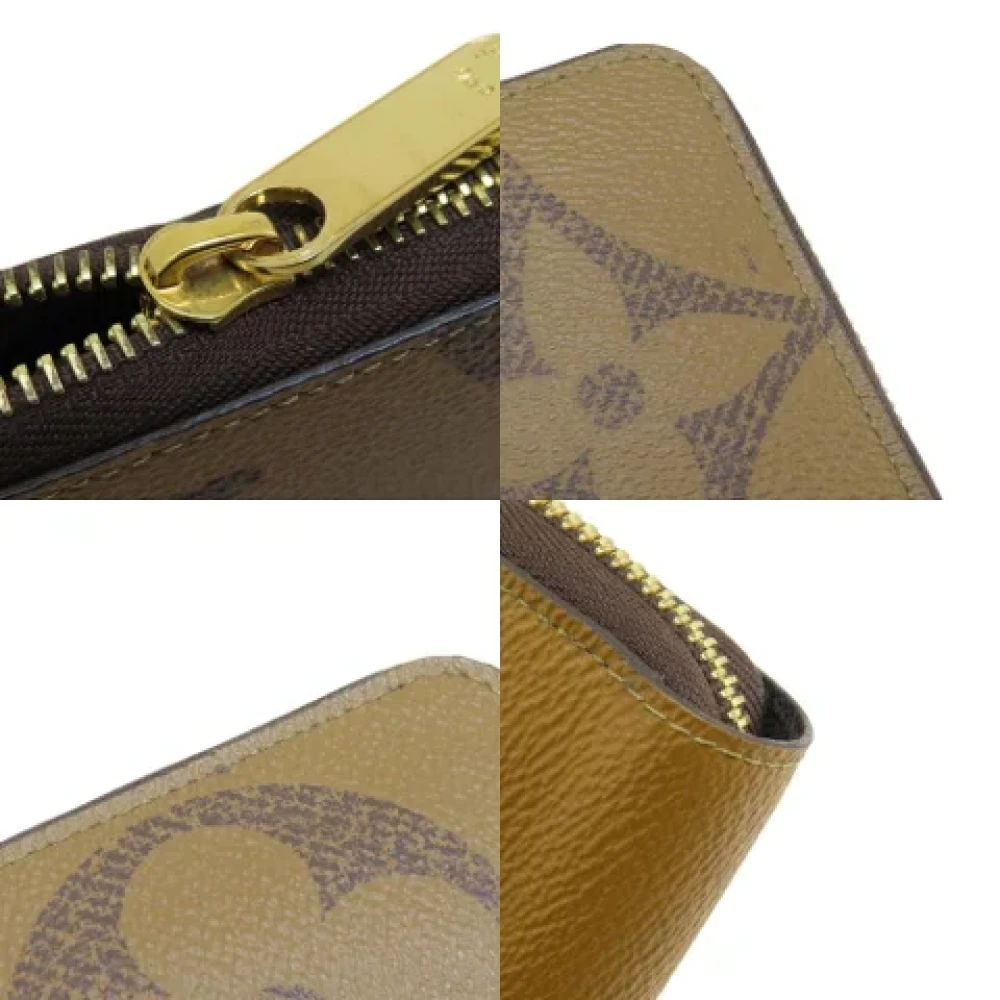 Louis Vuitton Vintage Pre-owned Fabric wallets Brown Dames